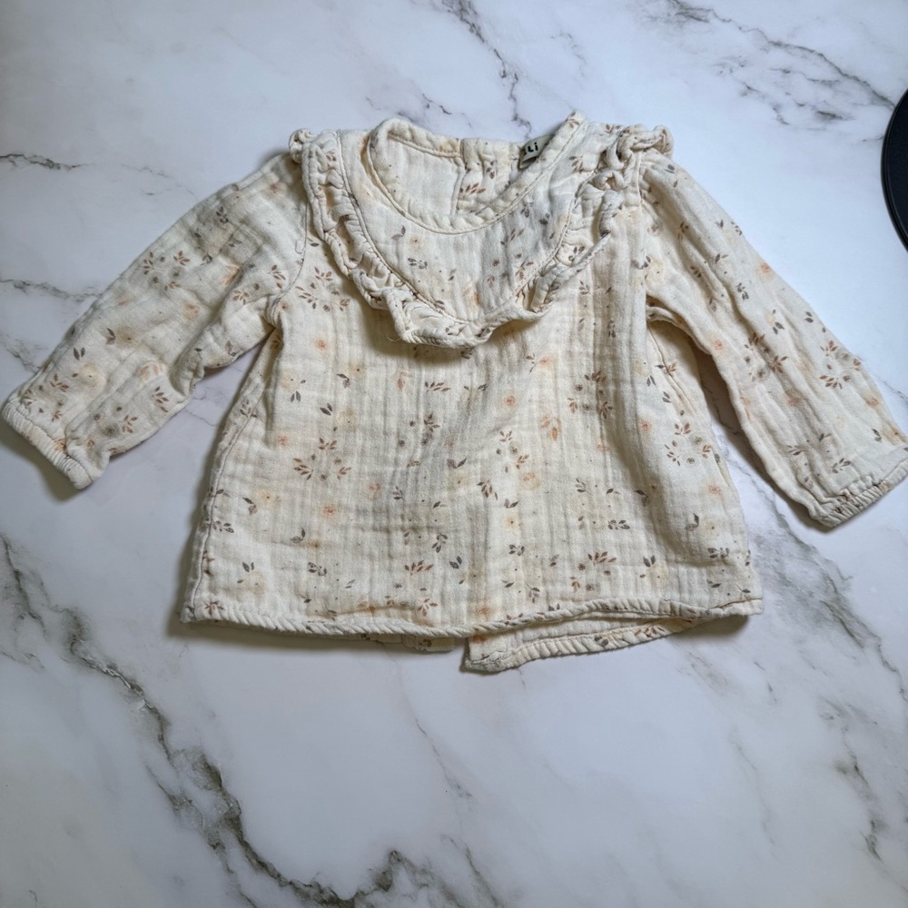 Floral Cream Kids Top